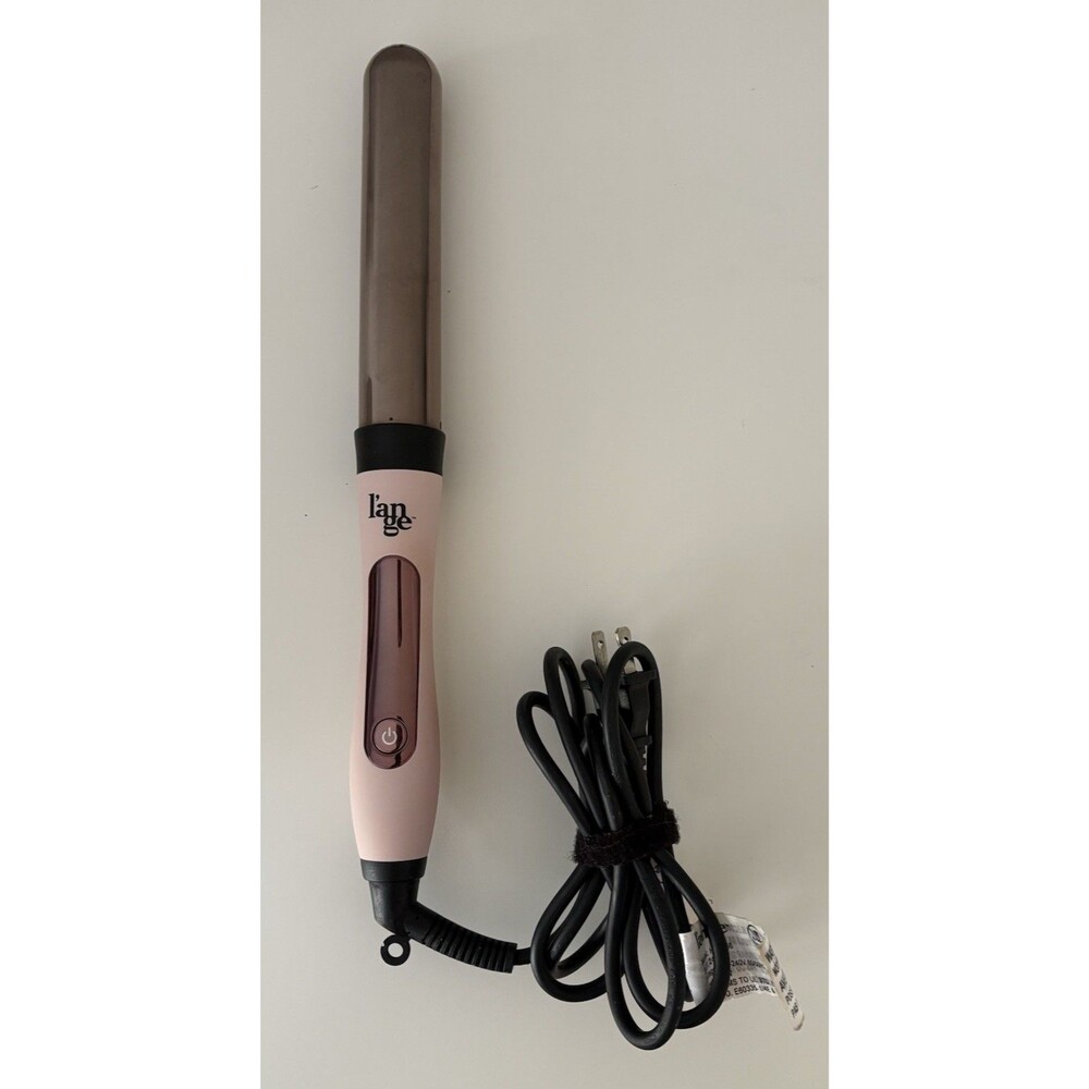 L’ange Le Curl Titanium Curling Wand Blush Pink 25mm 1” Clip Free Rose Gold